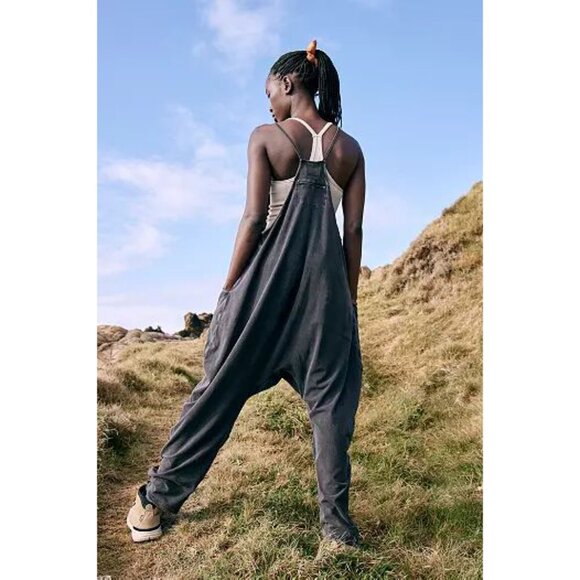 FREE PEOPLE HOT SHOT ONESIE // WASHED BLACK // LARGE - Picture 5 of 16